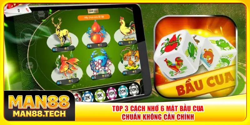 Top 3 cách nhớ 6 mặt bầu cua chuẩn không cần chỉnh